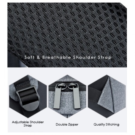 15.6" VIO Laptop Backpack with USB Port 07